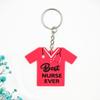 Llavero plano transfronterizo de Amazon, moderno, personalizado, camiseta, creativo, colgante, mochila, llavero con colgante de anime