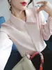 Diseño de Primavera Nuevo 2026: Camisa elegante, versátil, chic, rejuvenecedora, de aspecto de hada, adelgazante, de manga larga para mujer