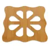 Inicio Alfombrilla de madera con aislamiento térmico de dibujos animados para mesa de comedor, alfombrilla antideslizante para ollas, cojín creativo y bonito, alfombrilla para té, alfombrilla para cuenco, posavasos