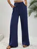 Ropa de Mujer Transfronteriza 2025 Amazon Nuevo Pantalones Casuales Sueltos de Pierna Ancha de Cintura Alta Pantalones Largos Shopee Comercio Exterior Estampado Digital