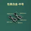 Fecho de Pingente em Ouro 18K DIY Cristal Jade Pérola Conector de Colar Brinco Pingente Semente de Melão Acessórios