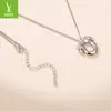 Collar con Colgante de Herradura de Protección de Diseño Original, Estilo Unisex, Cadena para Clavícula de Cobre con Baño de Platino en Forma de U