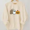 Tamanho Grande - Moletom Feminino Plus Size com Estampa de Halloween -