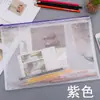 Bolsa de archivo de malla con cremallera de gran capacidad A5 de plástico PVC al por mayor A3 almacenamiento de archivos datos de examen prenatal bolsa de almacenamiento A4