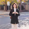 Abrigo de Lana de Longitud Media para Mujer Holgado 2026 Otoño Invierno Ropa para Mujeres de Mediana Edad y Mayores Top de Lana Elegante Abrigo de Lana de Doble Cara