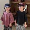 Productos Infantiles Jiaye 2026 Nuevo Estilo Verano Vintage Lavado Desgastado Camiseta de Manga Corta para Niños y Niñas, Top de Media Manga para Bebé