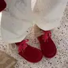 Botas de Nieve para Mujer Azul Dopamina con Cordones Suela Gruesa Forro de Felpa Cuero Mate Zapatos de Algodón Invierno Forro de Felpa Antideslizante 2026 Felpa Gruesa