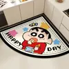 Alfombra de Barro Diatomeas Esquina de Xiaoxin Crayon de Dibujos Animados Hogareña Cocina Absorbente de Agua Antideslizante Alfombra sin Lavado Baño Secado Rápido Felpudo