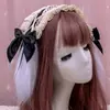 Barraca atacado Faixa de cabelo Lolita Headdress de menina japonesa fofa Acessórios de cabelo Lolita Cosplay empregada Faixa de cabelo de renda
