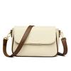 Bolso de mujer de gran apariencia y combinable con todo Nuevo estilo Bolso bandolera grande con solapa para mujer Bolso bandolera cuadrado pequeño Bolso bandolera de hombro con doble correa ancha y estrecha de moda