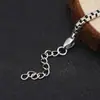 Atacado s925 prata de lei tendência da moda estudante prata tailandesa Coringa joia de mão simples personalidade pulseira caixa quadrada
