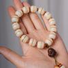 Pulsera de Bodhi de Jade Blanco de Círculo Único Pulsera de Bodhi de Jade Blanco con Buda Sonriente Venta en Vivo Directa de Fábrica Venta al por Mayor