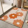 2026 Tejido de Tecnología Fresca Alfombra Suave para Piso Alfombra Baño Tocador Entrada Absorbente de Agua Antideslizante Felpudo