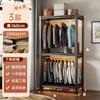 Rack de armazenamento multifuncional Prateleira de roupas Guarda-roupa de quarto doméstico Conjunto de cabide aberto Rack de armazenamento de casa de aluguel