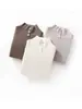 Suéter de cachemira casual para mujer, de cuello semi alto y tres botones, grueso y cálido para otoño e invierno, con un elegante diseño de punto trenzado
