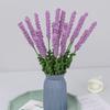 Arranjo de Flores de Lavanda, Buquê Simulad, Decoração de Flor Eterna em Crochê de Lã, Presente de Aniversário, Flor Seca Artesanal