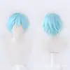 Genshin Impact Sendero de Deshielo Peluca de Cosplay Azul Hielo Fibra de Alta Temperatura