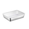Recipiente de Acero Inoxidable Rectangular Cuadrado con Tapa Especial para Refrigerador Caja de Almacenamiento de Fruta Multifuncional Plato para Toalla