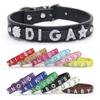 10mm Aleación de Cromo Diamante Capital Letra Inglesa Joyería Hecho a Mano DIY Garra de Gato Corazón Accesorios para Collar de Mascota