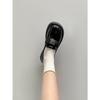 Sapatos Pequenos de Couro Versáteis Estilo Britânico Preto Aumentadores de Altura com Solado Grosso para Mulheres 2025 Novo Outono com Saia Mocassins de Solado Macio
