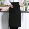 Delantal de Chef Medio Largo con Cuello Halter Hotel Cafetería Restaurante Chino y Occidental Mesero Delantal de Trabajo para Hombre Una Pieza Personalizado Al por Mayor