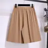 Shorts de Pierna Ancha Holgados de Cintura Alta para Mujer Verano 2026, Pantalones/Falda Casuales Adelgazantes de Longitud Media