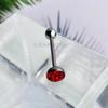 Cross-border e-commerce atacado corpo de aço inoxidável piercing jóias gota de óleo argila strass língua unha 7mm disco língua unha