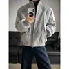 Chamarra de marca de moda estilo americano, de canalé, deconstruida, patchwork, para hombre y mujer, chamarra bomber de primavera y otoño, ropa de trabajo de moda, elegante y casual