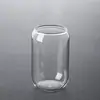 Copo de Vidro para Chá de Leite com Tampa de Bambu e Canudo para Uso Doméstico, Lata de Vidro de Borossilicato Alto para Café, Suco, Bebidas Geladas, Copo de Vidro de Borossilicato Alto para Whisky, Cola