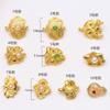 Hebilla de solapa a presión de cheongsam retro de oro antiguo que conserva el color, gancho con hebilla en forma de S, accesorios de eslabones para collar, cierre de pulsera, hebilla DIY a juego