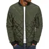 Talla Europea Transfronteriza Invierno Estilo Británico Tallas Grandes Chaqueta de Algodón para Hombre Tratamiento Antiplanchado Cárdigan Moda Cuello Urbano Abrigo de Algodón Ropa de Abrigo para Hombre