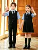 Disfraces de actuación para niños, uniformes escolares de estilo preppy, uniformes de escuela primaria, uniformes de jardín de infantes, conjuntos de uniforme de chaleco estilo británico