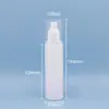 Botella dispensadora de cosméticos al por mayor Botella con atomizador de presión de plástico PET 80/100/120/150 ml Botella para crema de esencia