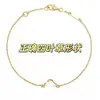 Collar de Trébol de Cuatro Hojas Mini de Alto Grado en Oro V para Mujer, Colgante de Ágata Madreperla de Doble Cara, Pulsera de la Suerte de Flor Única, Cadena para Clavícula