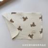 Ins Toalla para bebé coreana Gasa de algodón puro Toalla resbaladiza Almohadilla protectora para el hombro para bebé anti-escupitazos Toalla almohada Babero