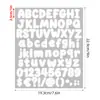 12 adesivos diferentes de letras e números, individualmente de 1 polegada altamente personalizáveis para decoração DIY de cadernos e agendas