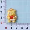 Oso Postre Dulce Nuevo Dibujo Animado Pegamento de Crema Pasador DIY Pequeños Accesorios Resina Piezas Pequeñas Accesorios para Pulseras Materiales