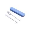 Juego de Vajilla, Juego Completo de Cucharas y Palillos de Acero Inoxidable, Juego de Vajilla Portátil, Palillos y Cucharas, Juego de Tres Piezas de Cuchillo y Tenedor