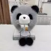 Gorro de Peluche de Panda Lindo para Padre e Hijo Otoño e Invierno Engrosado y Cálido para Circunferencia de Cabeza Grande Gorro Pulóver con Orejas de Imitación de Piel de Zorro Protección Auditiva