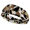 Diadema con estampado de camuflaje para hombre y mujer, misma banda elástica para el cabello, banda para el cabello estampada, banda para el cabello deportiva