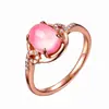 Anillo de cristal en polvo con diseño de signo de interrogación de temperamento Kaiwei anillo con incrustación de piedra de hibisco natural fabricantes lote mixto de primera generación