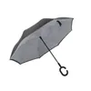 Paraguas Invertido Automático de Doble Capa con Mango Largo para Hombres y Mujeres, Protección Solar, Lluvia o Sol, Parasol Grande de Doble Capa Resistente al Viento para Montar en el Coche