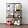 Sala de Estar Hogar Malla de Hierro Ensamblaje Estante de Malla de Hierro Venta Directa de Fábrica Juego Completo de Gabinete de Almacenamiento Estante para Flores Estantería Malla de Hierro