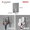 Accesorios para Tablero Perforado Sin Taladro Pistola Gris Estante de Almacenamiento de Cocina Portacuchillos Especial Montado en Pared Gancho de Almacenamiento Tipo Montado en Pared