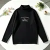Estilo Ins roupas infantis meninos e meninas camada base roupa íntima 2026 nova roupa de inverno gola alta meia camiseta de manga comprida infantil térmica fleece grossa