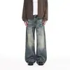 Ropa para Hombre Casa de Arce / Jeans de pierna recta, peso pesado, lavados y desgastados, estilo americano, unisex, corte holgado, modernos, adelgazantes, pantalones largos casuales