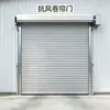 Porta à Prova de Vento Porta de Rolo Resistente ao Vento Porta de Rolo à Prova de Vento Porta de Rolo Elétrica com Controle Remoto Porta de Rolo para Oficina de Liga de Alumínio