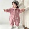 Ropa para Bebés Niños y Niñas, Ropa Exterior Estilo Overol Rosa para Primavera y Otoño para Bebés y Niños Pequeños, Ropa Infantil Estilo Coreano, Mono Romper Guapo