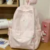 Mochila Casual de Cuadros Corrugados Estilo Nuevo para Niñas, Adecuada para Estudiantes de Secundaria, Preparatoria y Universidad, para la Clase y el Uso de Computadora