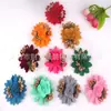 Venta al por mayor de accesorios para ropa de fabricante Flores artificiales Pasadores étnicos Hechos a mano con incrustaciones de diamantes Accesorios de flores artificiales Parches de arte financiero Pegatinas